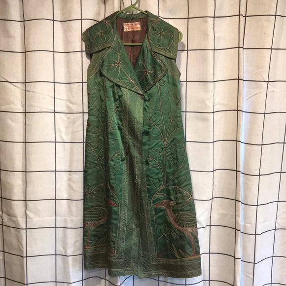 Beautiful Afghani Collared Long Vest Dress - Picture 1 of 4